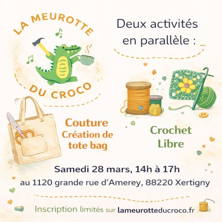 Atelier Couture et Tricot à la Meurotte du Croco