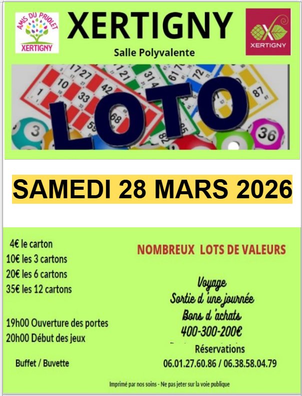 Loto par les Amis du Priolet